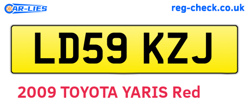 LD59KZJ are the vehicle registration plates.