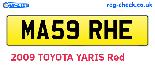 MA59RHE are the vehicle registration plates.