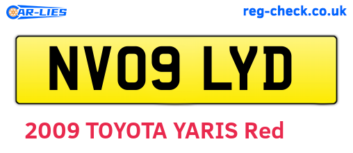 NV09LYD are the vehicle registration plates.