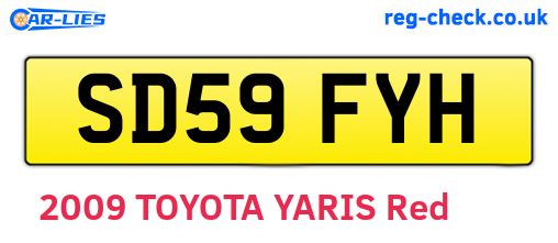 SD59FYH are the vehicle registration plates.