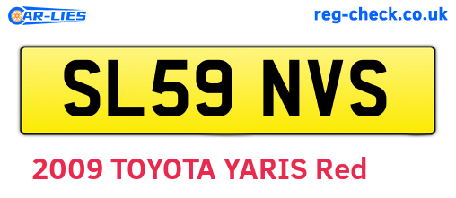 SL59NVS are the vehicle registration plates.
