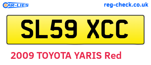 SL59XCC are the vehicle registration plates.