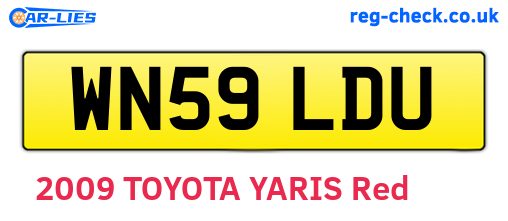 WN59LDU are the vehicle registration plates.