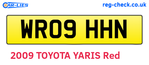 WR09HHN are the vehicle registration plates.