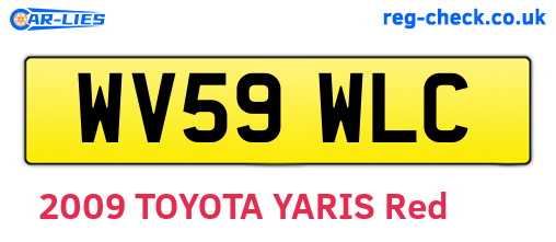 WV59WLC are the vehicle registration plates.