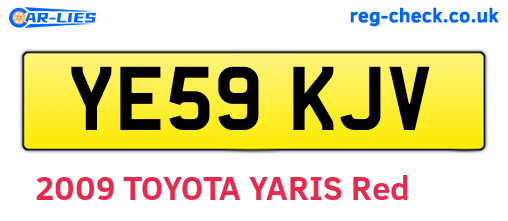 YE59KJV are the vehicle registration plates.