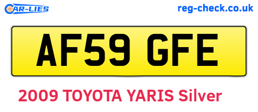 AF59GFE are the vehicle registration plates.