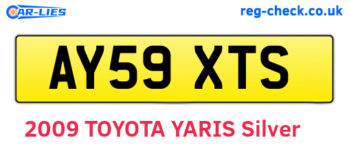 AY59XTS are the vehicle registration plates.