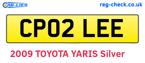 CP02LEE are the vehicle registration plates.