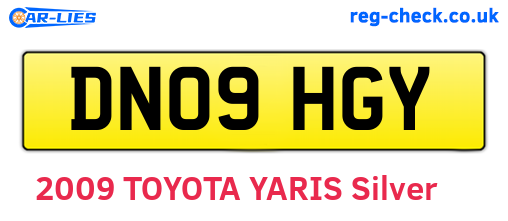 DN09HGY are the vehicle registration plates.