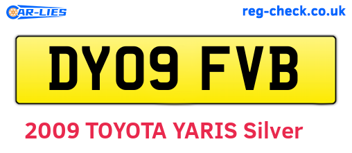 DY09FVB are the vehicle registration plates.