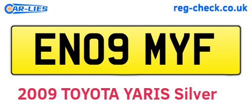 EN09MYF are the vehicle registration plates.