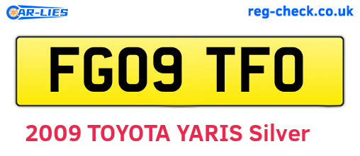 FG09TFO are the vehicle registration plates.
