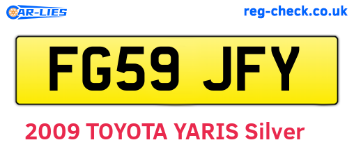 FG59JFY are the vehicle registration plates.