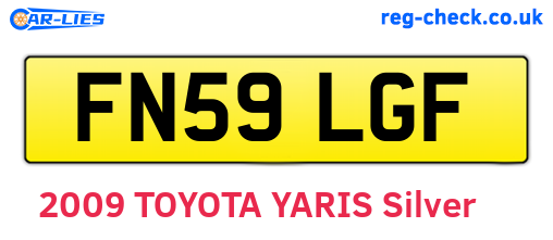 FN59LGF are the vehicle registration plates.