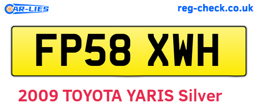 FP58XWH are the vehicle registration plates.