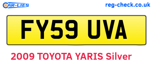 FY59UVA are the vehicle registration plates.