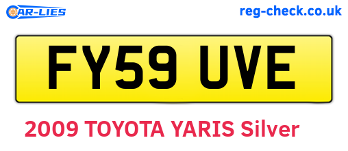 FY59UVE are the vehicle registration plates.