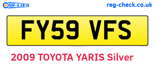 FY59VFS are the vehicle registration plates.