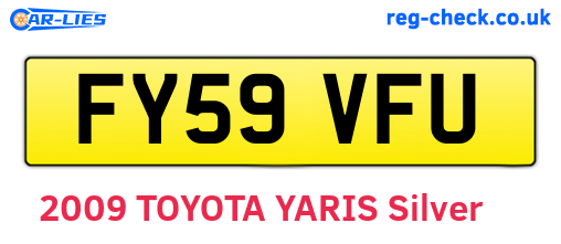 FY59VFU are the vehicle registration plates.