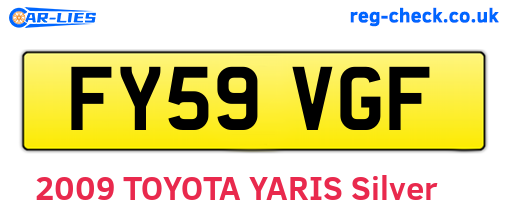 FY59VGF are the vehicle registration plates.