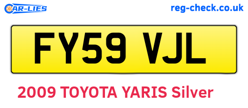 FY59VJL are the vehicle registration plates.