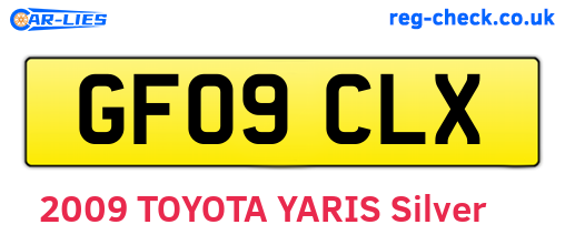 GF09CLX are the vehicle registration plates.
