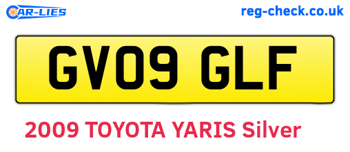 GV09GLF are the vehicle registration plates.