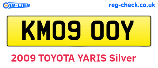 KM09OOY are the vehicle registration plates.