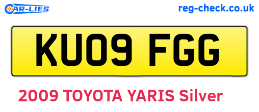 KU09FGG are the vehicle registration plates.