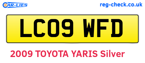 LC09WFD are the vehicle registration plates.