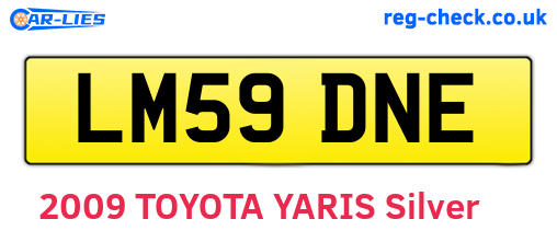 LM59DNE are the vehicle registration plates.