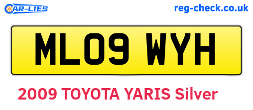 ML09WYH are the vehicle registration plates.