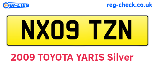 NX09TZN are the vehicle registration plates.