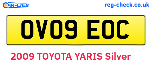 OV09EOC are the vehicle registration plates.