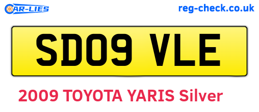 SD09VLE are the vehicle registration plates.