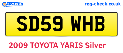 SD59WHB are the vehicle registration plates.