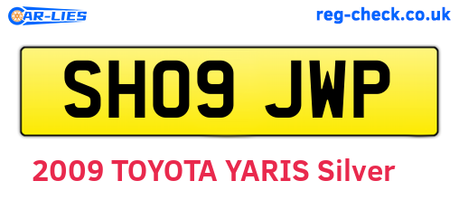 SH09JWP are the vehicle registration plates.