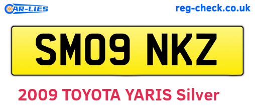 SM09NKZ are the vehicle registration plates.