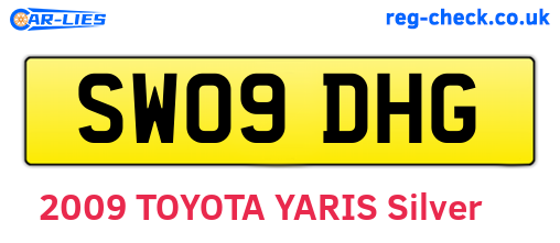 SW09DHG are the vehicle registration plates.