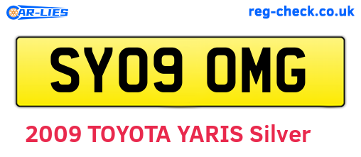 SY09OMG are the vehicle registration plates.