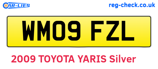 WM09FZL are the vehicle registration plates.