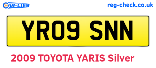 YR09SNN are the vehicle registration plates.