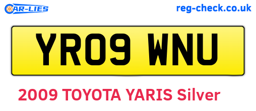 YR09WNU are the vehicle registration plates.