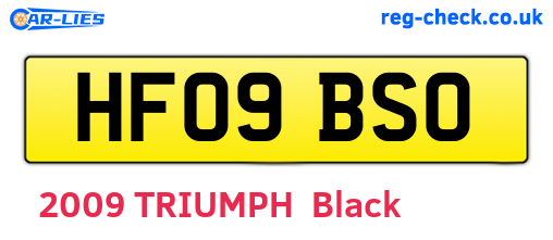 HF09BSO are the vehicle registration plates.
