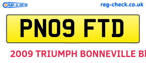 PN09FTD are the vehicle registration plates.