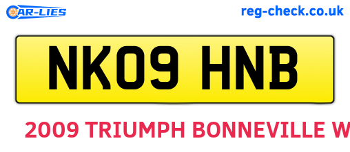 NK09HNB are the vehicle registration plates.
