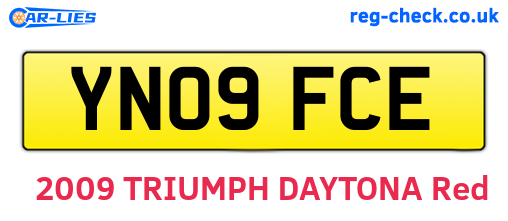 YN09FCE are the vehicle registration plates.