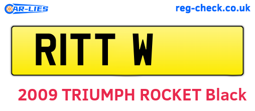 R1TTW are the vehicle registration plates.