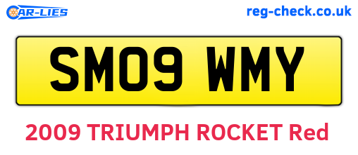 SM09WMY are the vehicle registration plates.